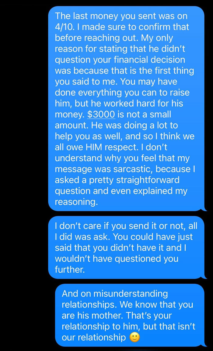 Financially Irresponsible MIL Refuses DIL’s Request To Pay Back $1.5K Loan, Says She’s On Vacation