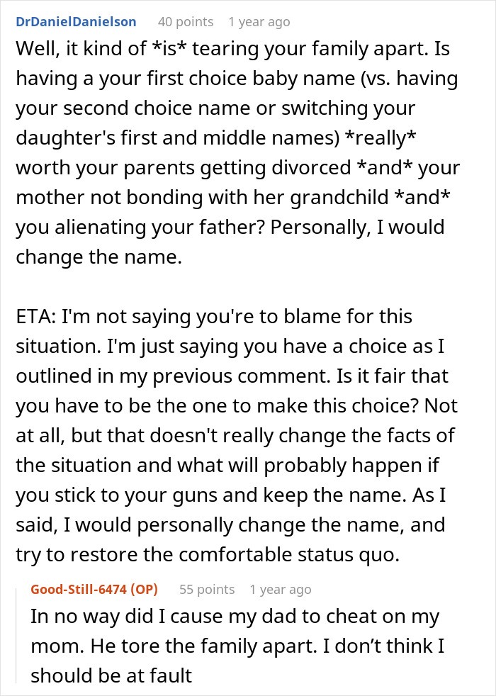Woman Finds Out The Name She Gave Her Baby Has A Bad History In Her Family, Refuses To Change It Woman Finds Out The Name She Gave Her Baby Has A Bad History In Her Family, Refuses To Change It