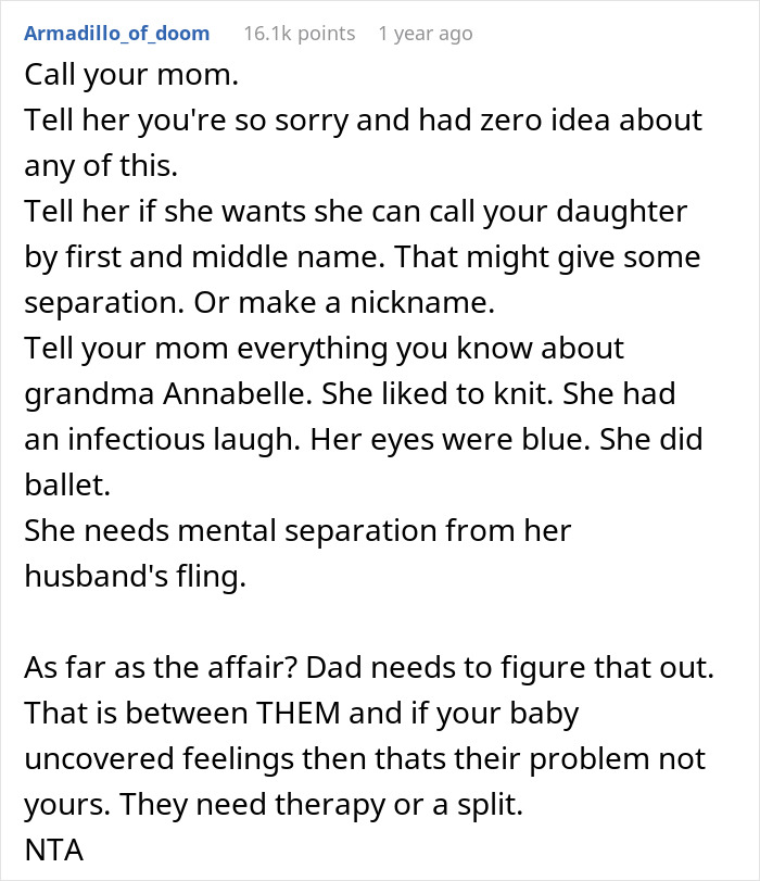 Woman Finds Out The Name She Gave Her Baby Has A Bad History In Her Family, Refuses To Change It Woman Finds Out The Name She Gave Her Baby Has A Bad History In Her Family, Refuses To Change It