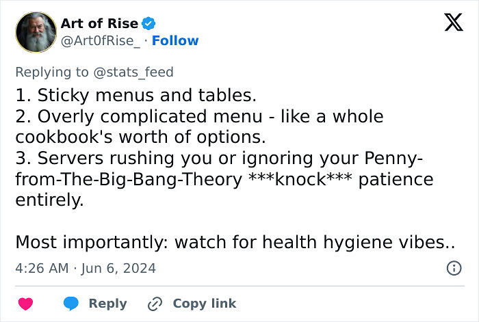 55 Restaurant Red Flags That Should Have You Putting Your Coat Back On Immediately 55 Restaurant Red Flags That Should Have You Putting Your Coat Back On Immediately