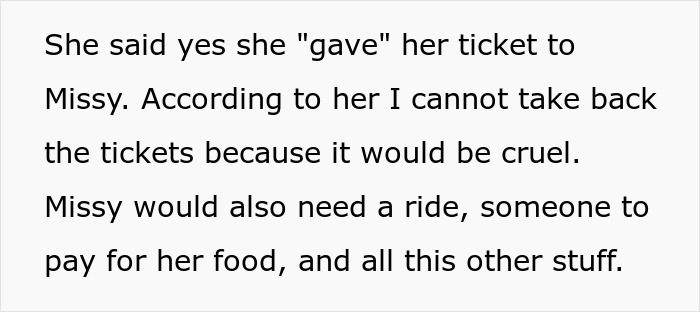 Woman Uses Concert Ticket To Appease Toxic Friend, Ends Up Hurting Sis As It Was A Gift From Her Woman Uses Concert Ticket To Appease Toxic Friend, Ends Up Hurting Sis As It Was A Gift From Her