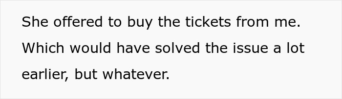 Woman Uses Concert Ticket To Appease Toxic Friend, Ends Up Hurting Sis As It Was A Gift From Her Woman Uses Concert Ticket To Appease Toxic Friend, Ends Up Hurting Sis As It Was A Gift From Her