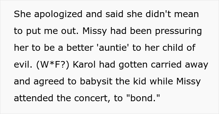 Woman Uses Concert Ticket To Appease Toxic Friend, Ends Up Hurting Sis As It Was A Gift From Her Woman Uses Concert Ticket To Appease Toxic Friend, Ends Up Hurting Sis As It Was A Gift From Her