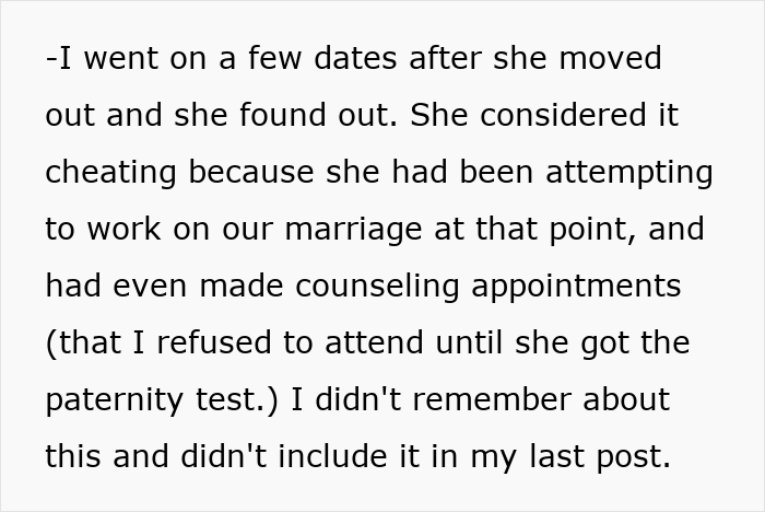 Husband Demands Paternity Test While Browsing Dating Apps, Wife Shares Results And Divorce Papers Husband Demands Paternity Test While Browsing Dating Apps, Wife Shares Results And Divorce Papers