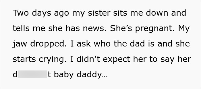 23YO Helps Struggling Sis With Rent And Childcare, Drops An Ultimatum As She’s Pregnant Again 23YO Helps Struggling Sis With Rent And Childcare, Drops An Ultimatum As She’s Pregnant Again