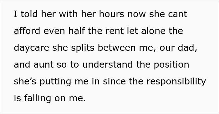 23YO Helps Struggling Sis With Rent And Childcare, Drops An Ultimatum As She’s Pregnant Again 23YO Helps Struggling Sis With Rent And Childcare, Drops An Ultimatum As She’s Pregnant Again