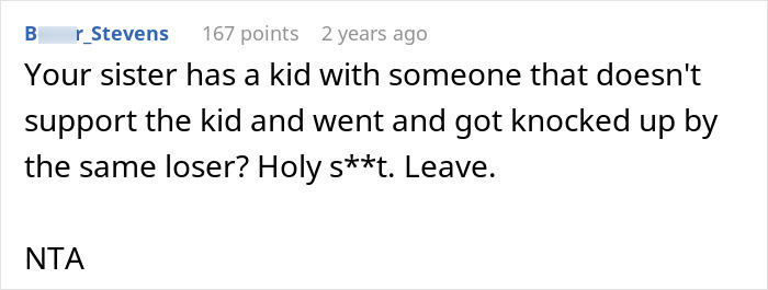 23YO Helps Struggling Sis With Rent And Childcare, Drops An Ultimatum As She’s Pregnant Again 23YO Helps Struggling Sis With Rent And Childcare, Drops An Ultimatum As She’s Pregnant Again
