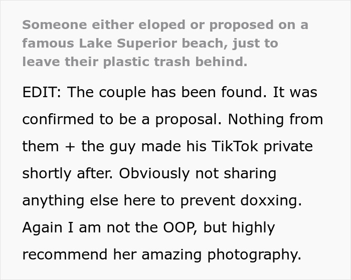 Couple Leaves Behind Fake Petals On Beach After Proposal, Sparks Fury After Photographer Exposes Them Couple Leaves Behind Fake Petals On Beach After Proposal, Sparks Fury After Photographer Exposes Them