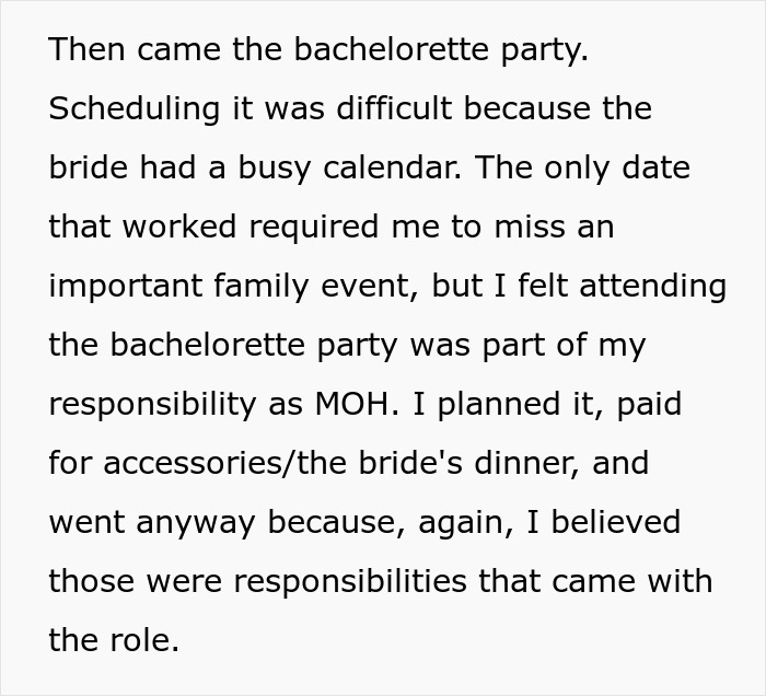 Woman Takes Her MOH Responsibilities Seriously, Bride Makes Her Regret It Woman Takes Her MOH Responsibilities Seriously, Bride Makes Her Regret It