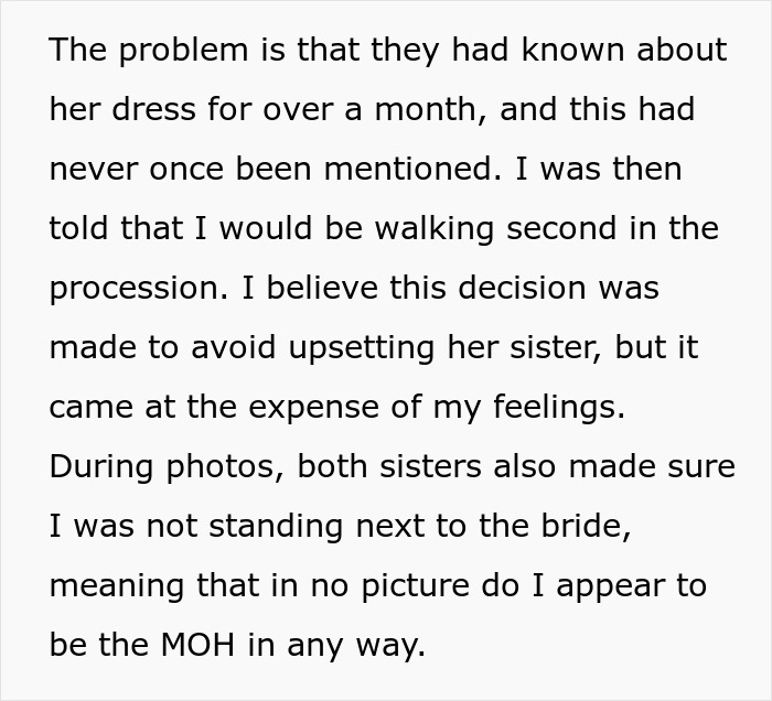 Woman Takes Her MOH Responsibilities Seriously, Bride Makes Her Regret It Woman Takes Her MOH Responsibilities Seriously, Bride Makes Her Regret It