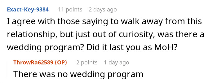 Woman Takes Her MOH Responsibilities Seriously, Bride Makes Her Regret It Woman Takes Her MOH Responsibilities Seriously, Bride Makes Her Regret It