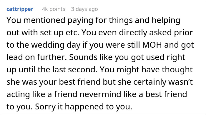 Woman Takes Her MOH Responsibilities Seriously, Bride Makes Her Regret It Woman Takes Her MOH Responsibilities Seriously, Bride Makes Her Regret It
