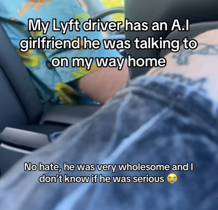 So Dystopian: Guy Films Uber Driver’s Interaction With His AI Girlfriend, Leaves People Baffled