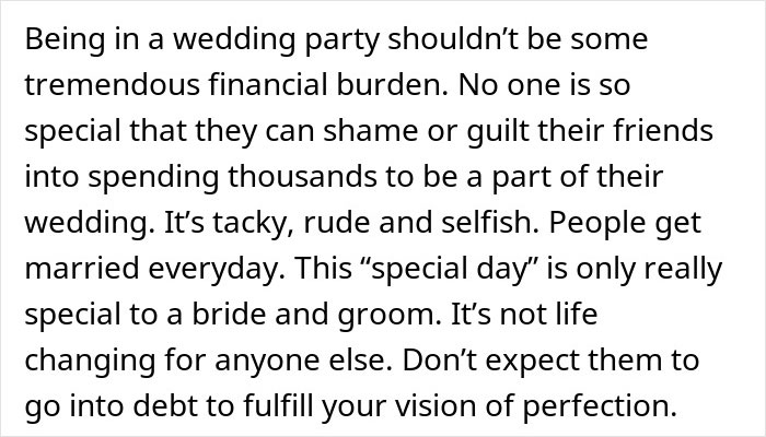&ldquo;In This Economy?&rdquo;: Friend&rsquo;s Wedding Turns Into A Financial Nightmare For One Bridesmaid