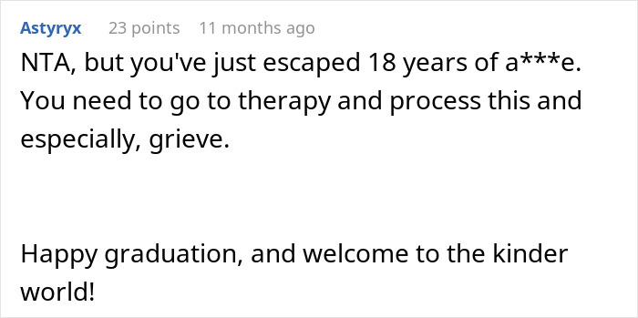 Parents Treat 18YO Like A Practice Kid, Get Mad As He Refuses To Invite Them To His Graduation