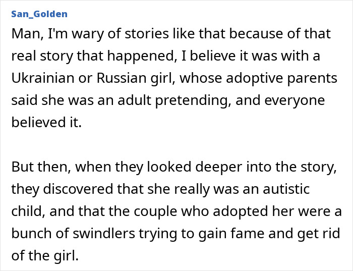 Family Adopts 12YO Girl And Cares For Her For Over Year Before Discovering She’s Really A 37YO Woman