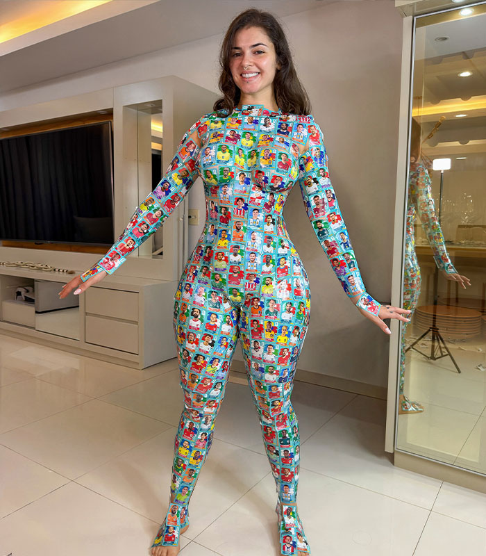 World Cup Influencer Goes Viral Wearing Only Soccer Stickers In Jaw-Dropping Post