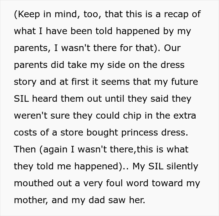 Woman Is In A Lose-Lose Situation When SIL Asks To Make Her An Elaborate Wedding Dress
