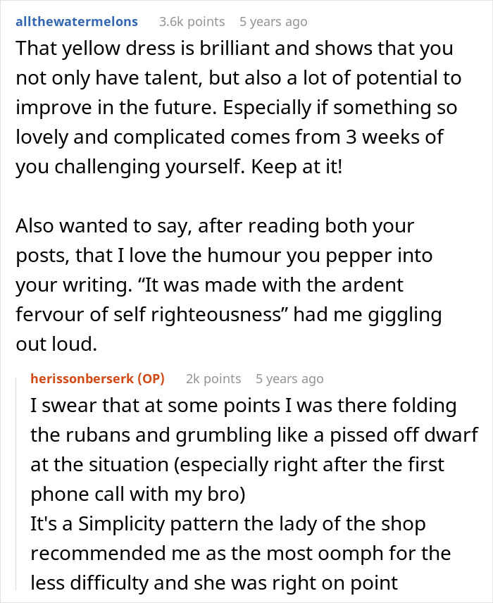 Woman Is In A Lose-Lose Situation When SIL Asks To Make Her An Elaborate Wedding Dress