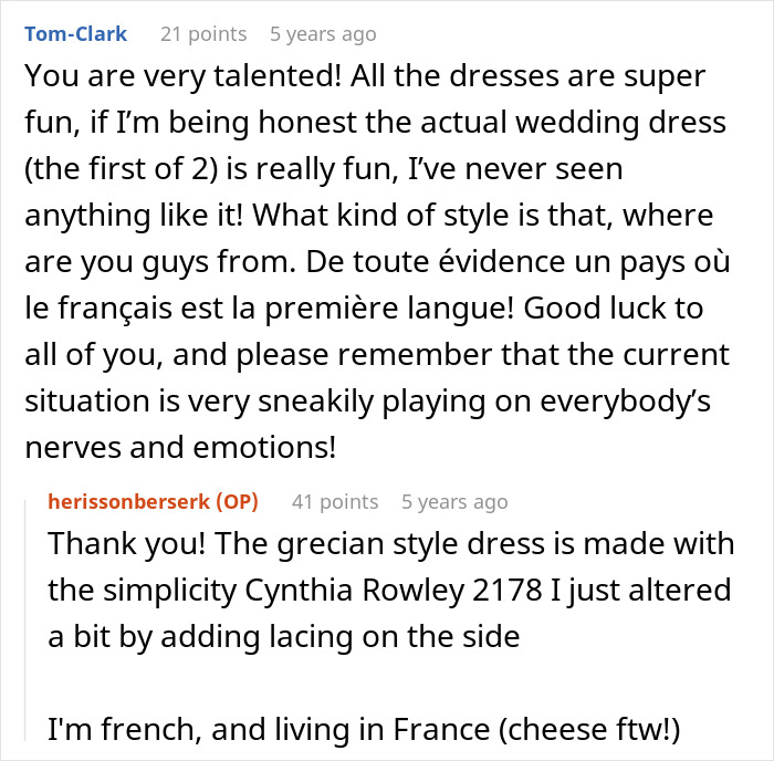 Woman Is In A Lose-Lose Situation When SIL Asks To Make Her An Elaborate Wedding Dress