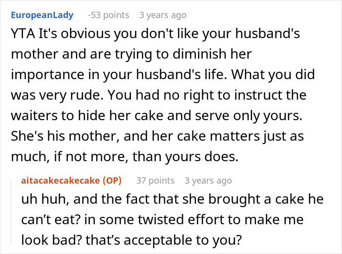 MIL Secretly Brings Her Own Cake To Son’s Birthday, Doesn’t Expect What Happens Next