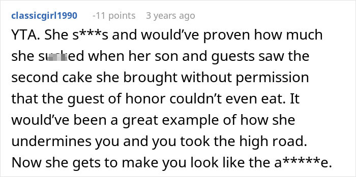 MIL Secretly Brings Her Own Cake To Son’s Birthday, Doesn’t Expect What Happens Next