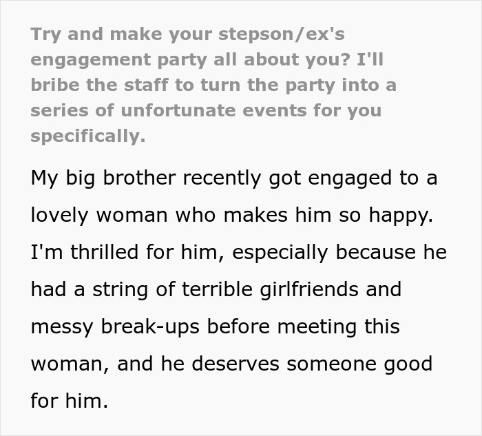 &ldquo;Girl, He&rsquo;s Your Ex&rdquo;: Stepmom Almost Ruins Man&rsquo;s Engagement Party But His Sister Is Two Steps Ahead