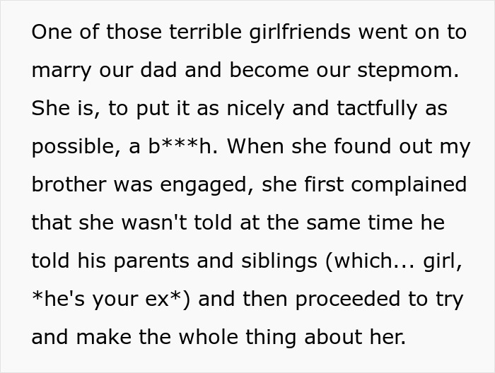 &ldquo;Girl, He&rsquo;s Your Ex&rdquo;: Stepmom Almost Ruins Man&rsquo;s Engagement Party But His Sister Is Two Steps Ahead