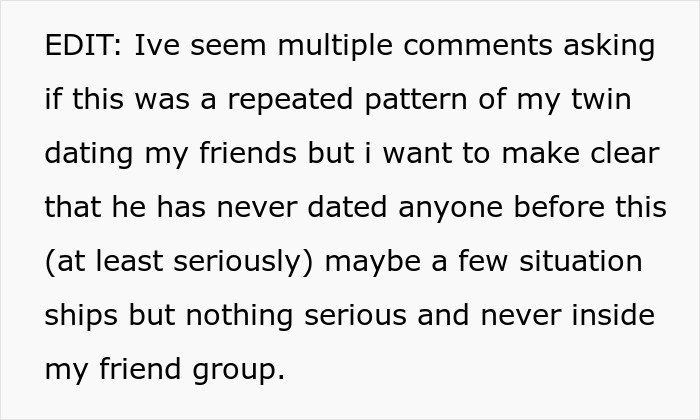 Woman Finds Out Friends Hid A Secret About Her Twin Brother, Realizes She Was The Only One Left Out