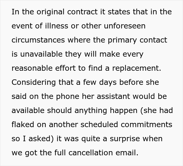 Coordinator Cancels Wedding 24 Hours Before The Wedding, Then Tries To Silence The Bride