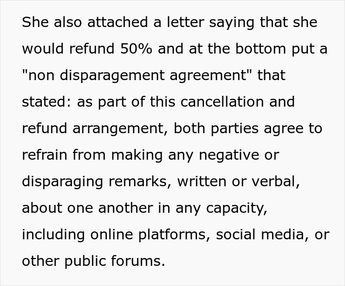 Coordinator Cancels Wedding 24 Hours Before The Wedding, Then Tries To Silence The Bride