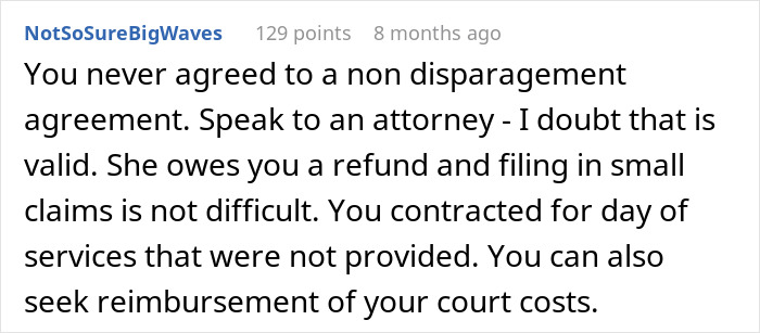 Coordinator Cancels Wedding 24 Hours Before The Wedding, Then Tries To Silence The Bride