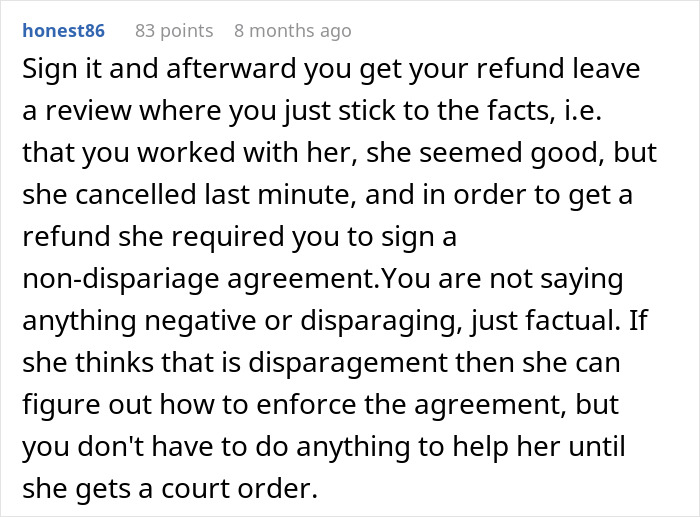 Coordinator Cancels Wedding 24 Hours Before The Wedding, Then Tries To Silence The Bride