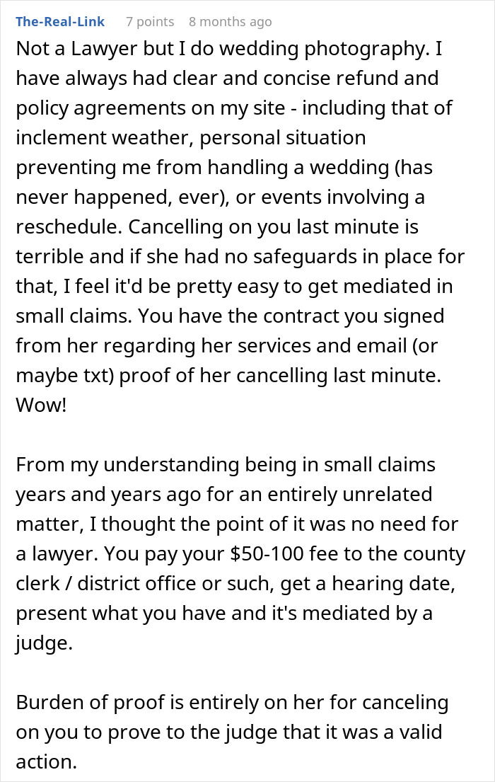Coordinator Cancels Wedding 24 Hours Before The Wedding, Then Tries To Silence The Bride