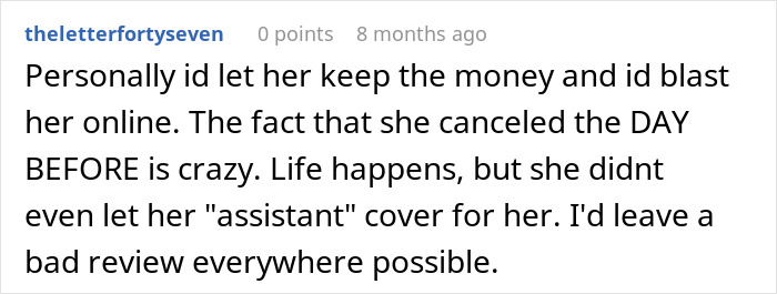Coordinator Cancels Wedding 24 Hours Before The Wedding, Then Tries To Silence The Bride