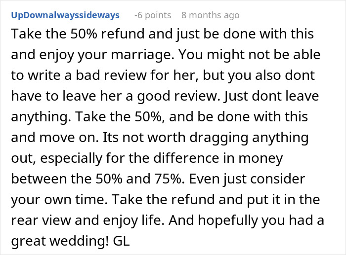 Coordinator Cancels Wedding 24 Hours Before The Wedding, Then Tries To Silence The Bride