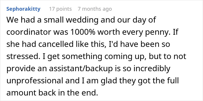 Coordinator Cancels Wedding 24 Hours Before The Wedding, Then Tries To Silence The Bride