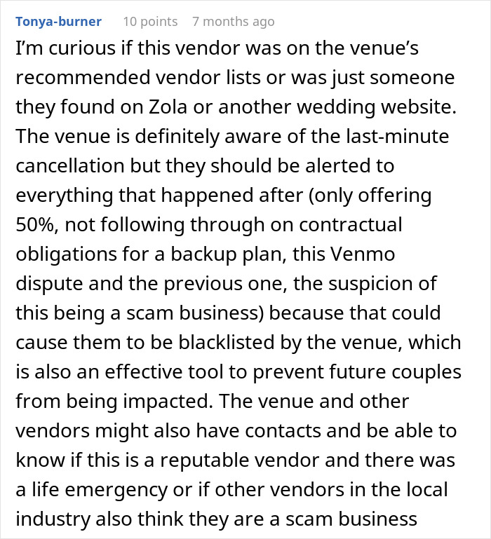 Coordinator Cancels Wedding 24 Hours Before The Wedding, Then Tries To Silence The Bride