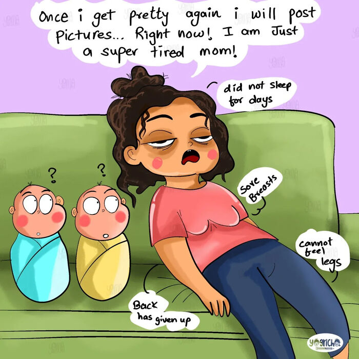 This Indian Artist Made 33 Simple Yet Deeply Relatable Comics About Motherhood, Marriage, And Family Life (New Pics)