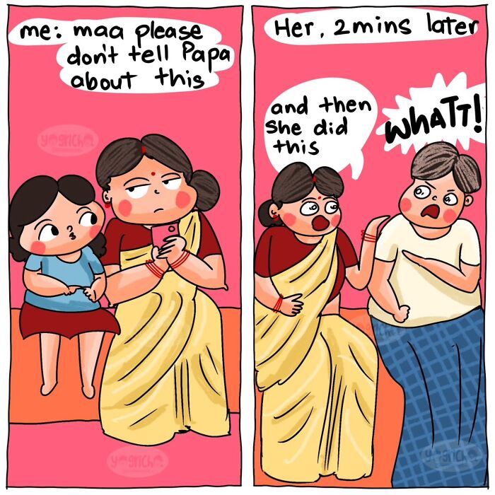 This Indian Artist Made 33 Simple Yet Deeply Relatable Comics About Motherhood, Marriage, And Family Life (New Pics)