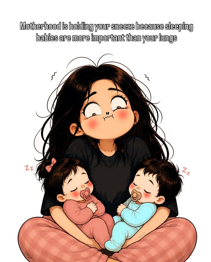 This Indian Artist Made 33 Simple Yet Deeply Relatable Comics About Motherhood, Marriage, And Family Life (New Pics)