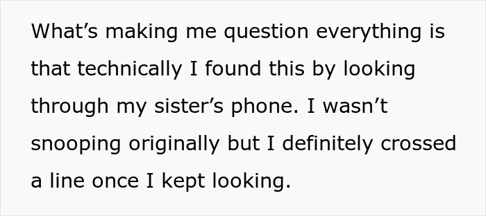 Woman Finds Explicit Photos Of Her Bro’s GF And Her Sis, Sickened By The Thought Of What It Means