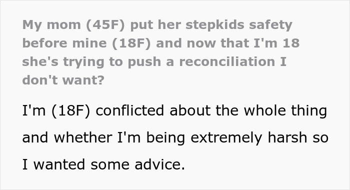 Teen Done Living In A House Where Her Safety Came Last, Tells Mom Reconciliation Isn’t On The Table