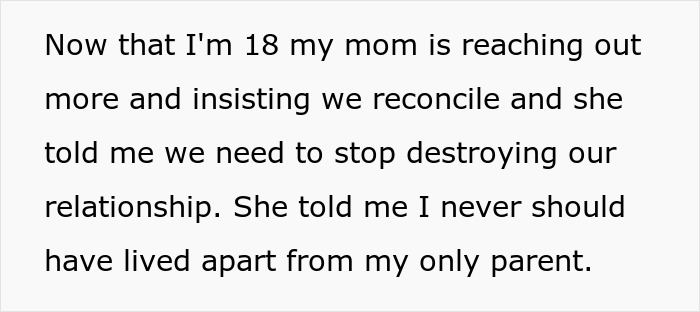Teen Done Living In A House Where Her Safety Came Last, Tells Mom Reconciliation Isn’t On The Table