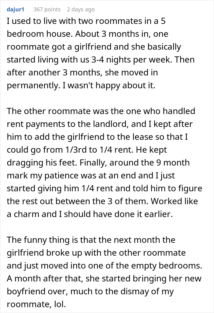 23YO Outs “Secret Roomie” To Landlord As She Has Been Squatting For Months Without Paying Rent