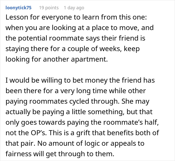 23YO Outs “Secret Roomie” To Landlord As She Has Been Squatting For Months Without Paying Rent