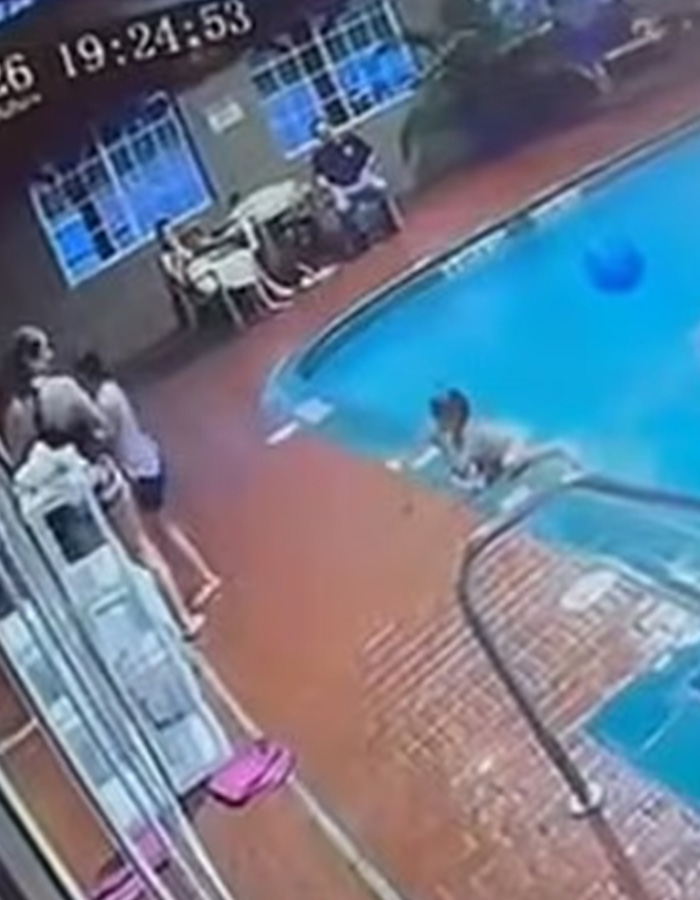 ‘Karen’ Kicked 7YO Child Into Hotel Swimming Pool In Chilling Footage, Claims “Bullying” Was Reason For Attack