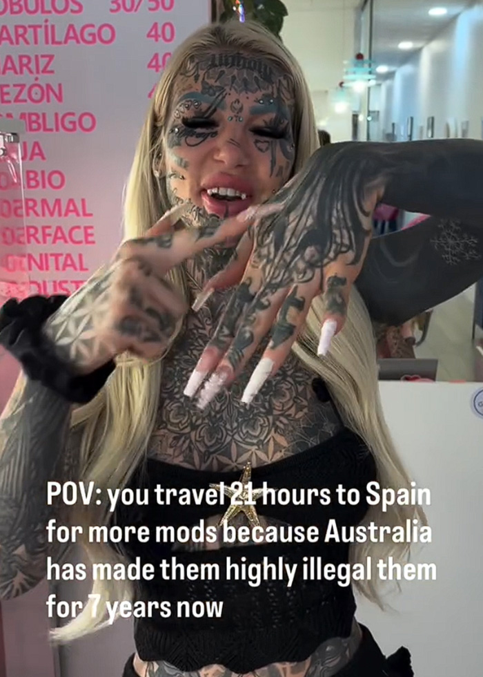 &lsquo;Most Tattooed Woman&rsquo; Crosses Continents To Undergo &lsquo;Highly Illegal&rsquo; Procedure Forbidden In Many Countries