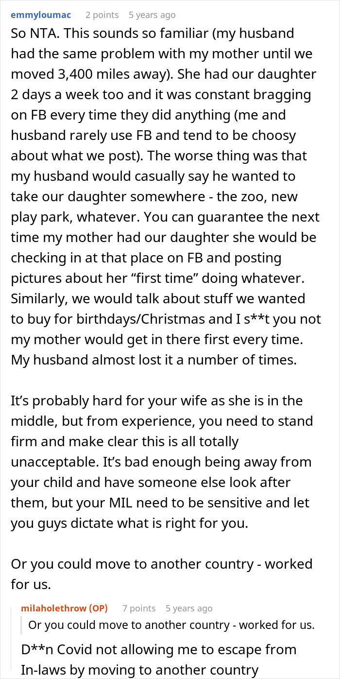 MIL Refuses To Listen To Parents, Keep Crossing Major Boundaries While Babysitting