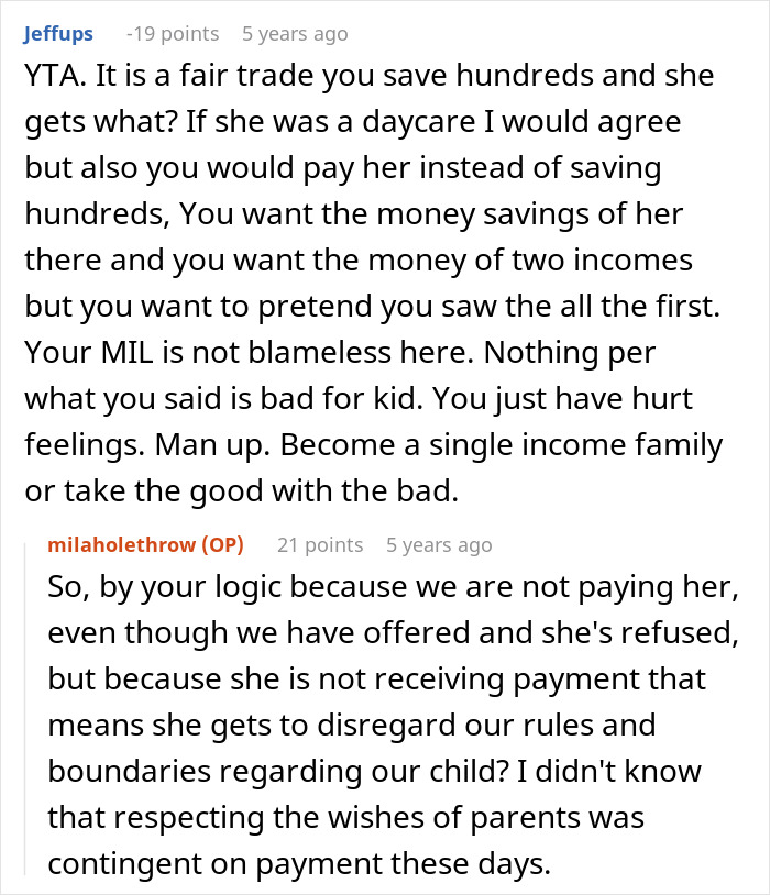 MIL Refuses To Listen To Parents, Keep Crossing Major Boundaries While Babysitting